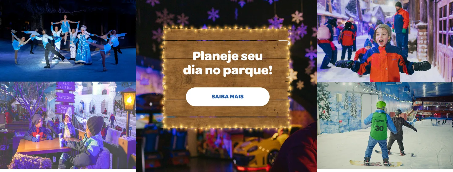 Planeje seu dia no parque